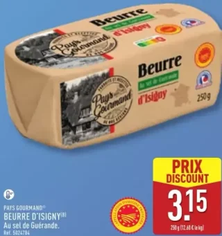 Pays Gourmand Beurre d'Isigny au sel de Guérande