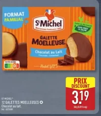 ST MICHEL® 12 GALETTES MOELLEUSES Chocolat au lait