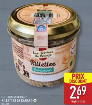 Les Terrines du Bocage Rillettes de canard