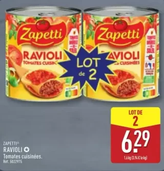 Zapetti Ravioli Tomates cuisinées