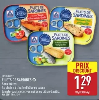 Les Doris Filets de sardines