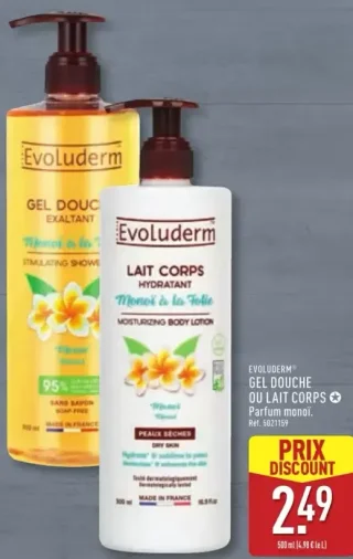Evoluderm Gel Douche ou Lait Corps