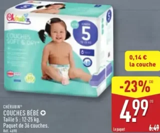 Chérubin Couches Bébé Taille 5