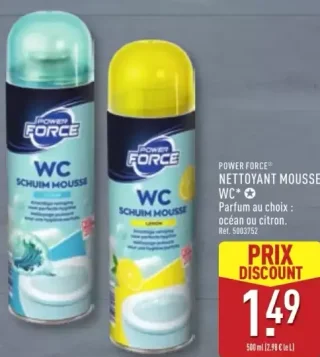 Power Force Nettoyant mousse WC