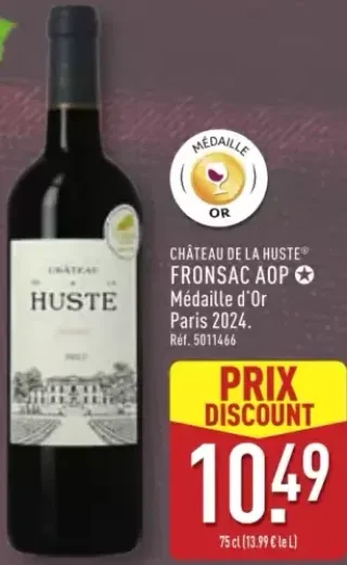 CH"TEAU DE LA HUSTE&reg; FRONSAC AOP