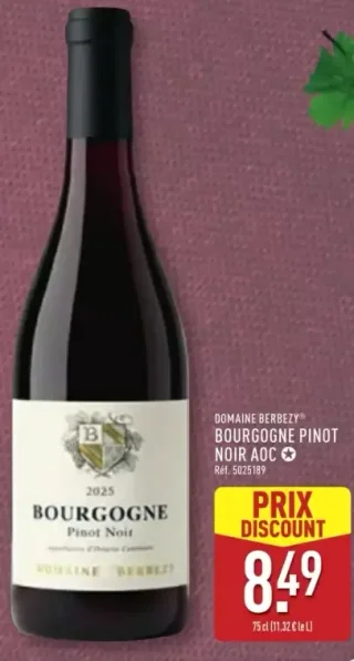 Domaine Berbezy Bourgogne Pinot Noir AOC