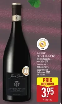 Pays d'Oc IGP Jean Giner Vignes royales