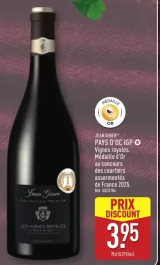 Pays d'Oc IGP Jean Giner Vignes royales