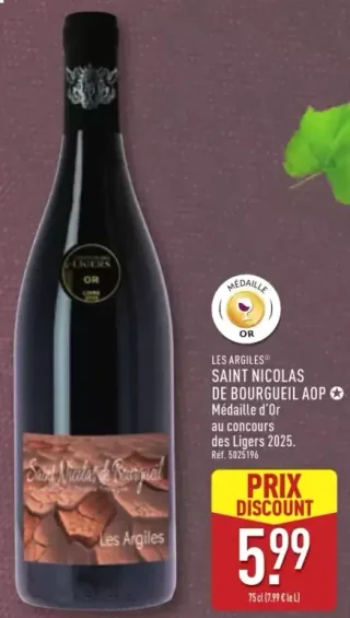 Saint Nicolas de Bourgueil AOP Les Argiles