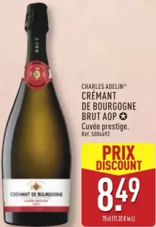 Charles Adelin Crémant de Bourgogne Brut AOP Cuvée prestige