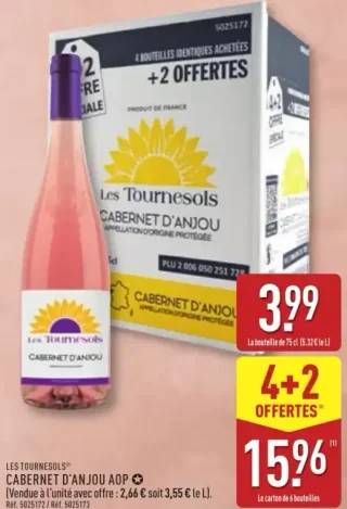 Les Tournesols Cabernet d'Anjou AOP