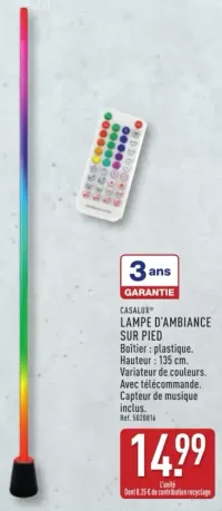 CASALUX® LAMPE D'AMBIANCE SUR PIED