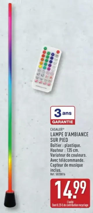 CASALUX® LAMPE D'AMBIANCE SUR PIED