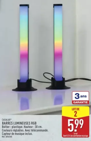 CASALUX® BARRES LUMINEUSES RGB