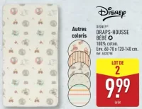Draps-Housse Bébé Disney