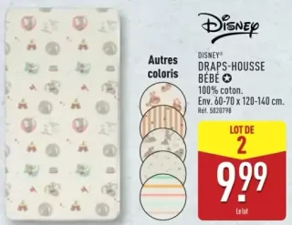 Draps-Housse Bébé Disney