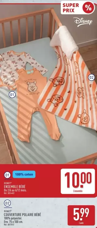 Couverture Polaire Bébé Disney