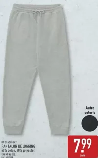 UP 2 FASHION® PANTALON DE JOGGING Du M au XL.