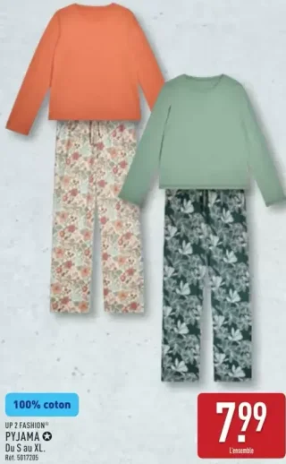 UP 2 FASHION® PYJAMA Du S au XL.