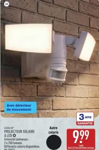 Casalux Projecteur solaire à LED