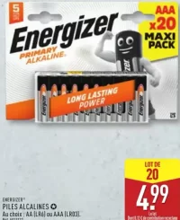 ENERGIZER Piles alcalines