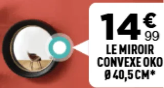 Le miroir convexe OKO Ø 40,5 cm