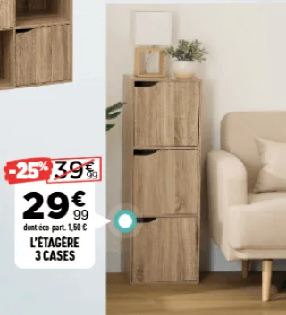 L'Étagère 3 Cases Gamme Mix N Door
