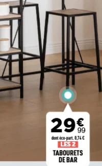 Tabourets de bar ALIAJ