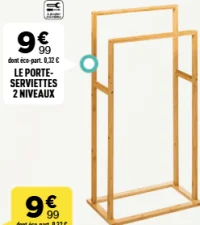 Le porte-serviettes 2 niveaux