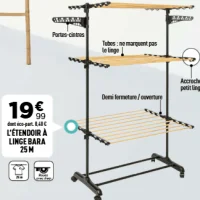 L'étendoir à linge Bara 25 M