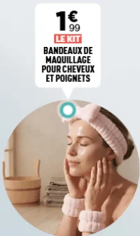 Le kit bandeaux de maquillage pour cheveux et poignets
