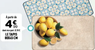 Le tapis de cuisine 80x45 cm