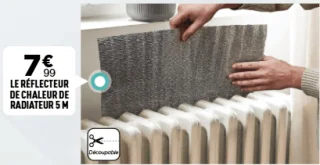 Le réflecteur de chaleur de radiateur 5 M