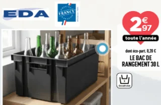 Le bac de rangement 30 L EDA