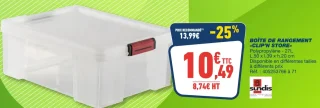 Boîte de rangement «Clip'n Store» Sundis