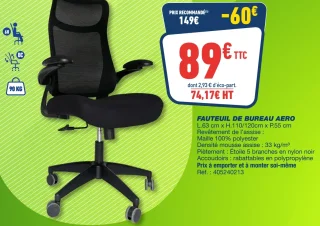 FAUTEUIL DE BUREAU AERO