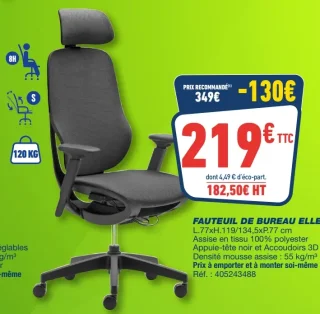 FAUTEUIL DE BUREAU ELLE
