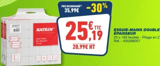 Essuie-mains double épaisseur Katrin