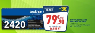 CARTOUCHE LASER BROTHER TN-2420