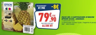 Epson 604XL «Ananas» Pack de 4 cartouches d'encre