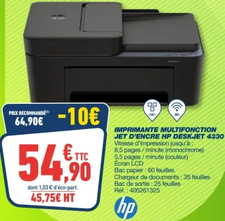 Imprimante multifonction jet d'encre HP DeskJet 4330