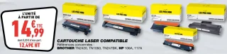 Cartouche laser compatible Brother / HP