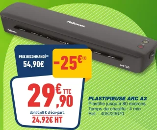 Plastifieuse Fellowes Arc A3