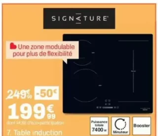 Table induction Signature STI4F