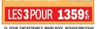 Offre Electrolux: Les 3 pour 1359,97€