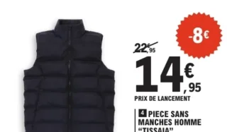 Pièce Sans Manches Homme Tissaia