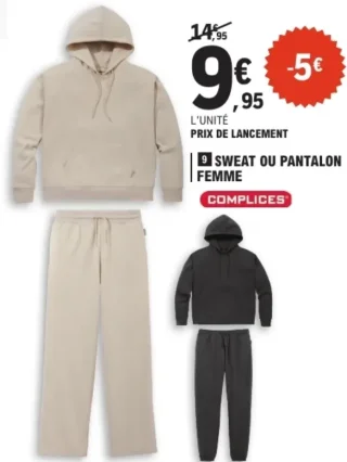 SWEAT OU PANTALON FEMME Complices