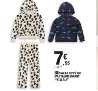 Sweat zippé ou pantalon enfant Tissaia