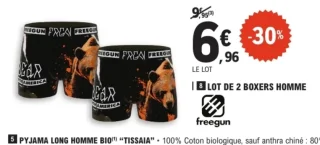 Lot de 2 boxers homme freegun