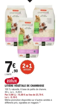 Litière végétale de Chambiose Zolux